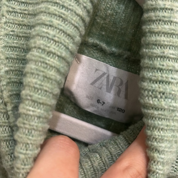 Zara girls crop turtle neck sweater - Picture 3 of 3